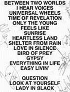 Click here to see the setlist at a larger size