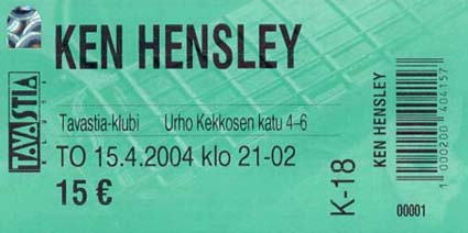 Ken Hensley Tavastia 2004