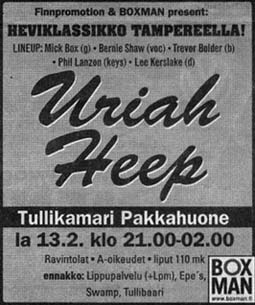 Heavyrock classic in Tampere