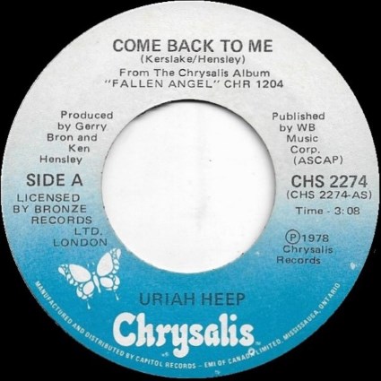 Come Back To Me CAN